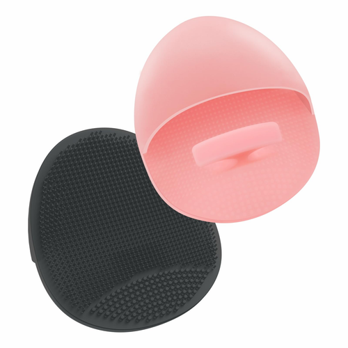 Black charcoal silicone exfoliating scrubber